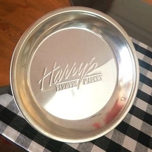 Vintage Atlanta Harry's Farmers market pie pan.